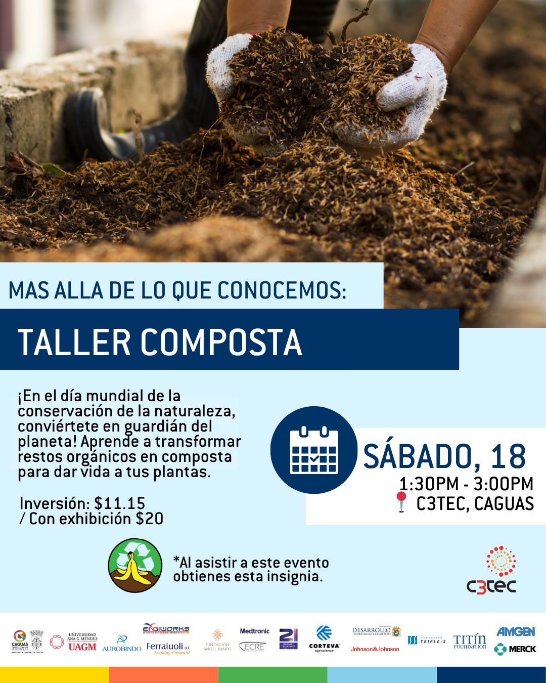 Taller Más allá de lo que conocemos: Día Mundial de la Conservación de la Naturaleza: Composta | 18 de octubre de 2025