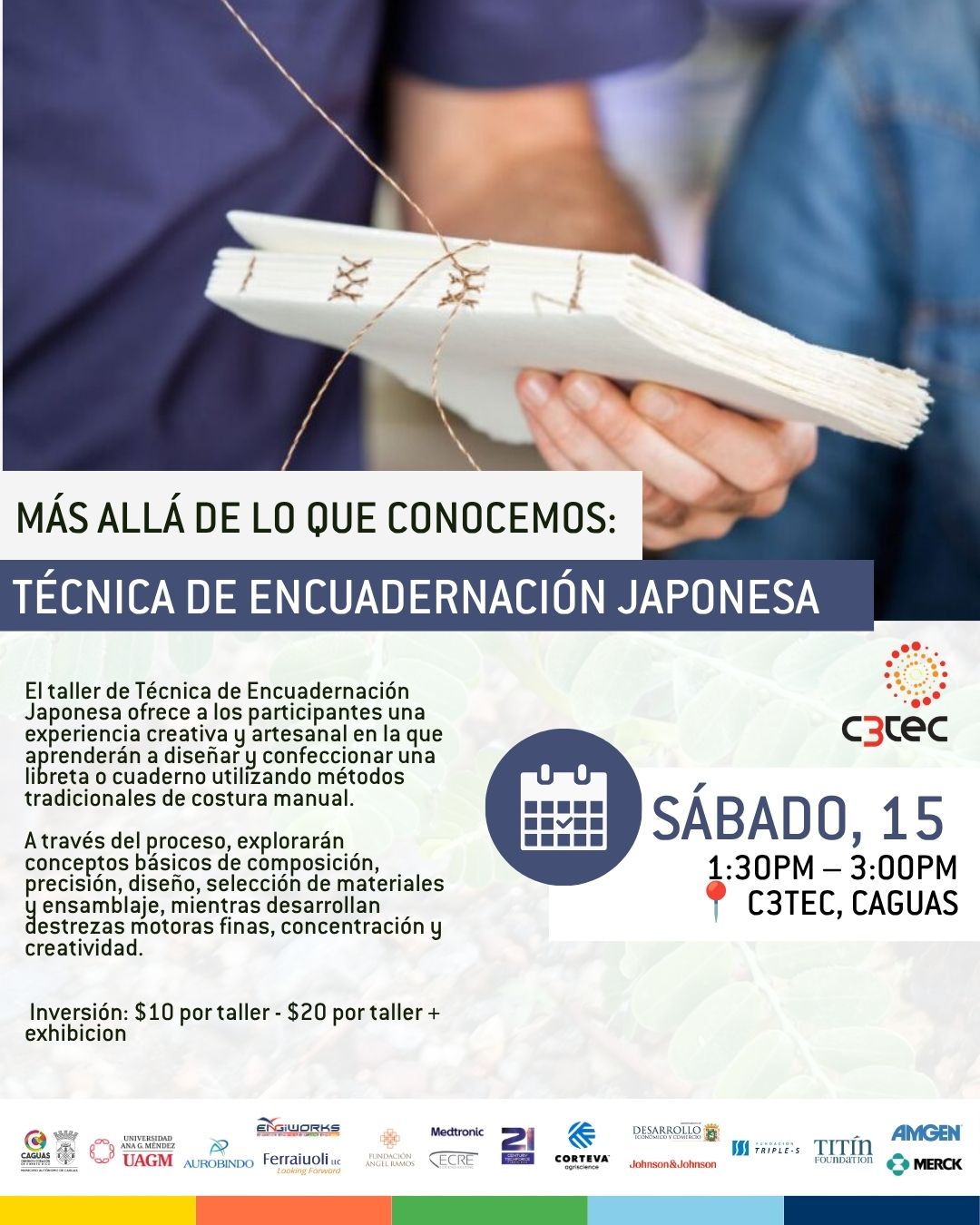 Taller Más Allá de lo que Conocemos: Técnica de Encuadernación Japonesa | 15 de Agosto de 2026