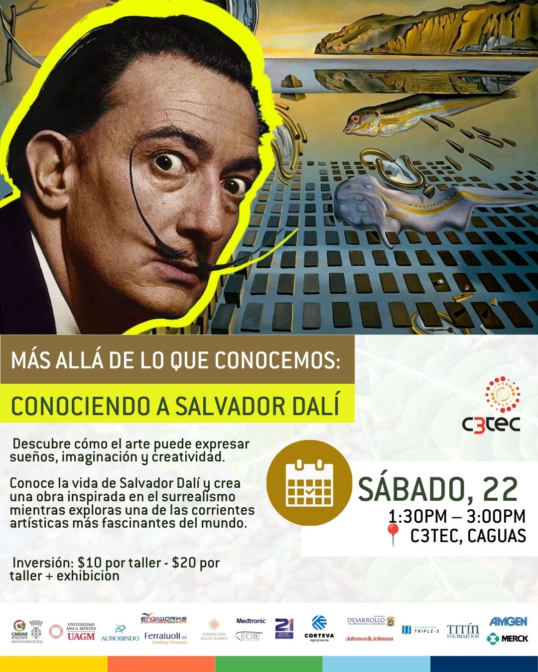 Taller Más Allá de lo que Conocemos: Conociendo a Salvador Dalí | 22 de Agosto de 2026