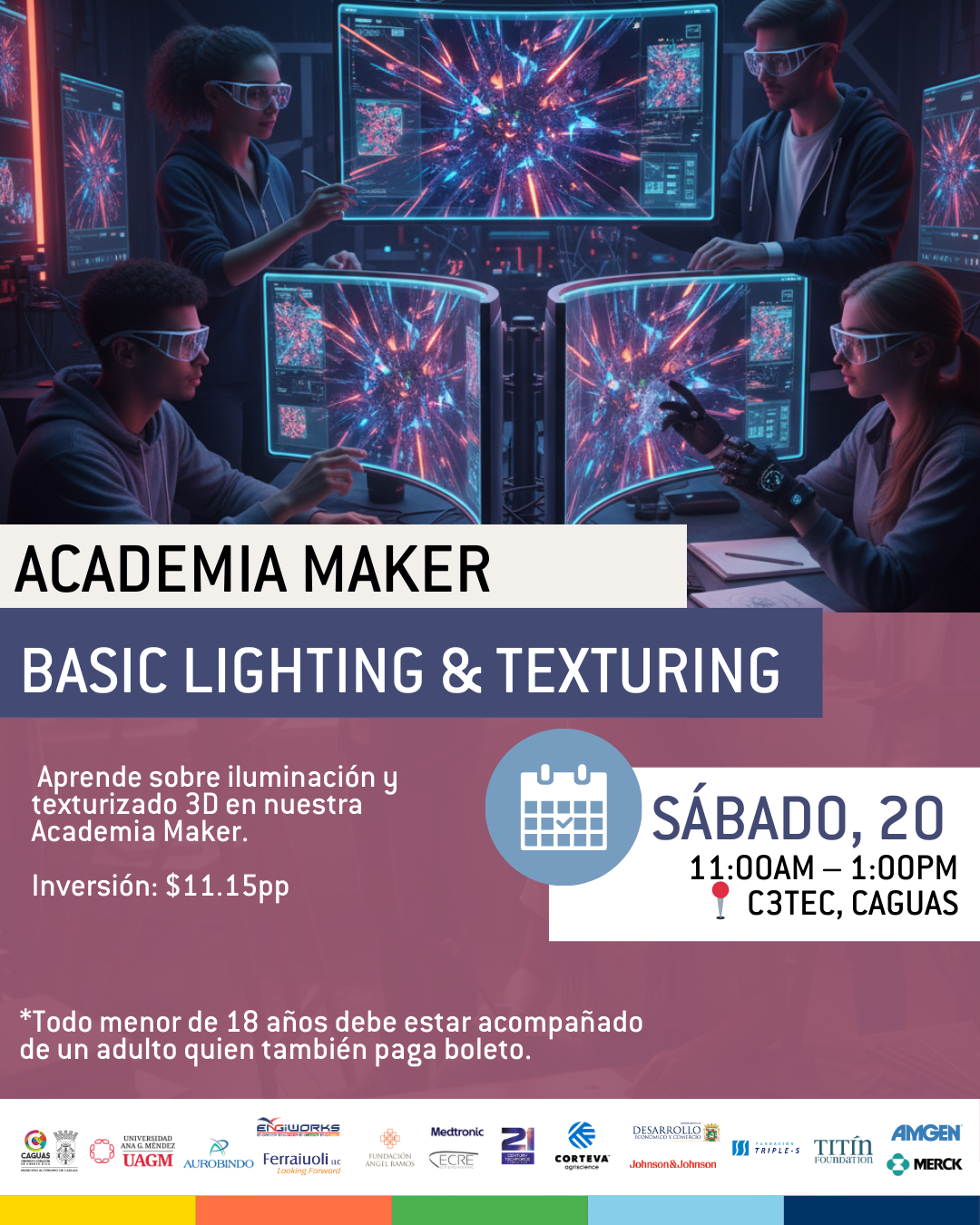 Taller Academia Maker: Basic Lighting & Texturing | 20 de diciembre