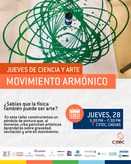 Taller de Ciencia y Arte en C3tec: Gravedad y Movimiento Armónico | 28 de agosto de 2025