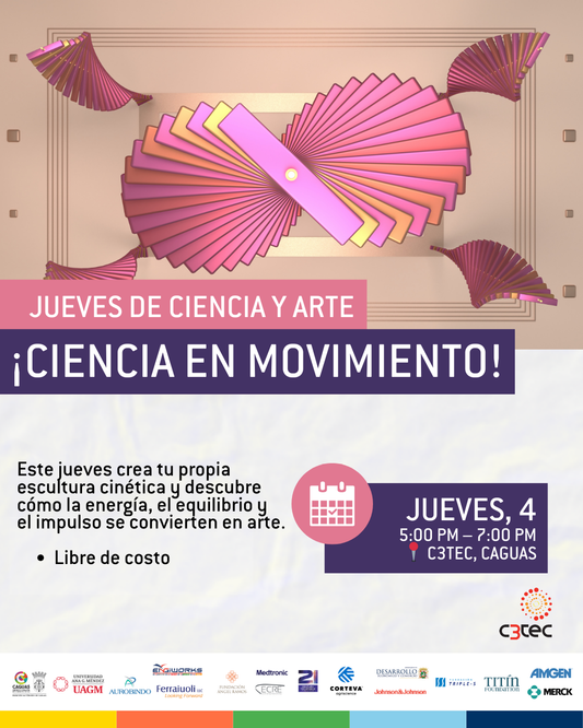 Taller de Ciencia y Arte en C3Tec: Escultura Cinética | 4 de septiembre de 2025