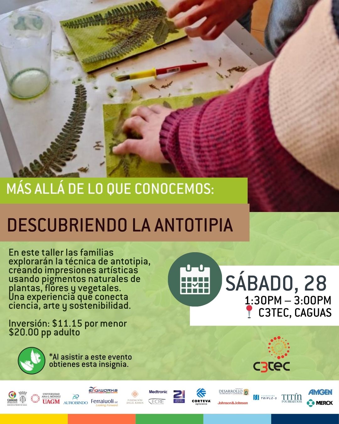 Taller Más Allá de lo que Conocemos: Descubriendo la Antotipia  | 28 de marzo de 2026