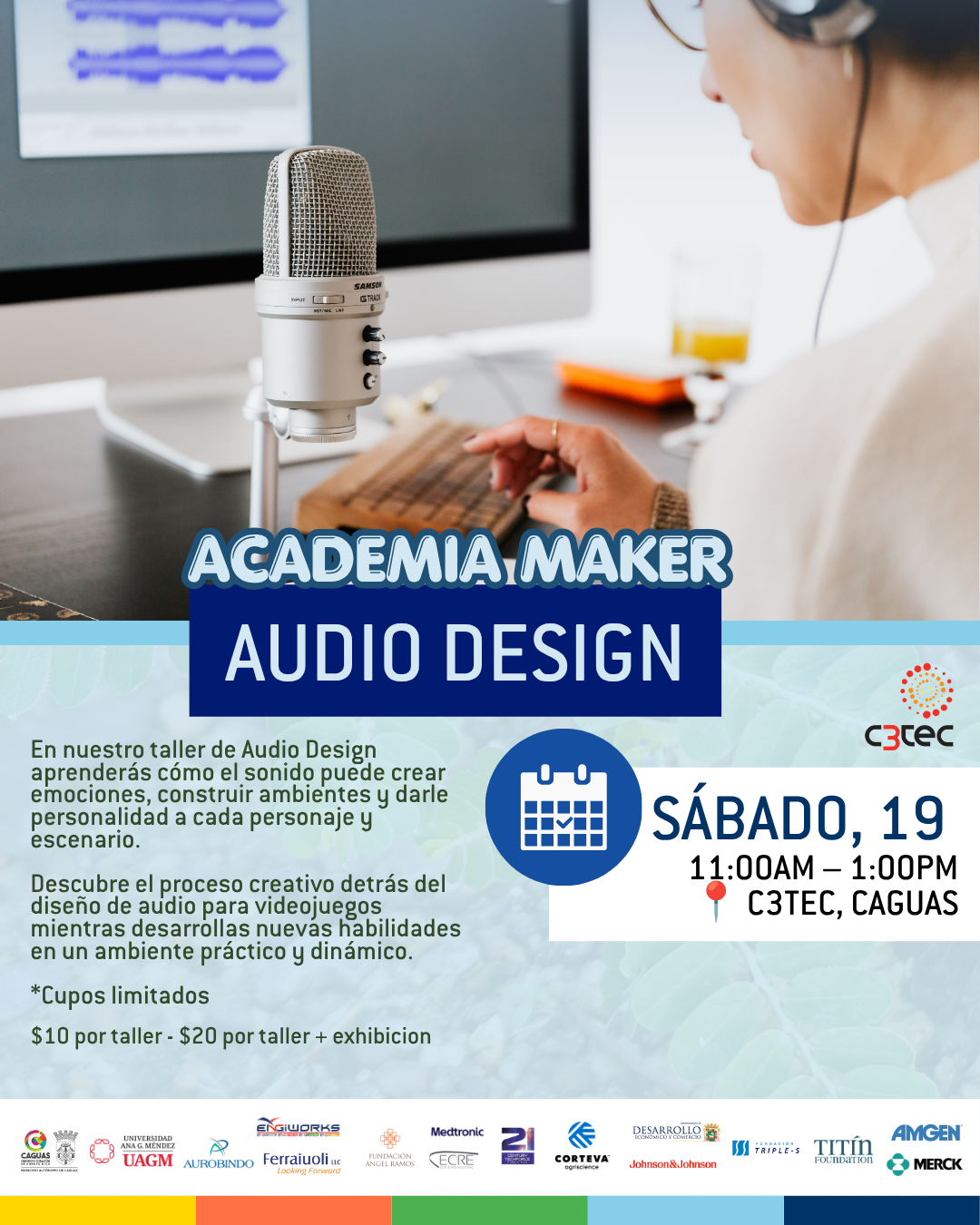 Taller Academia Maker: Audio Design | 19 de septiembre de 2026
