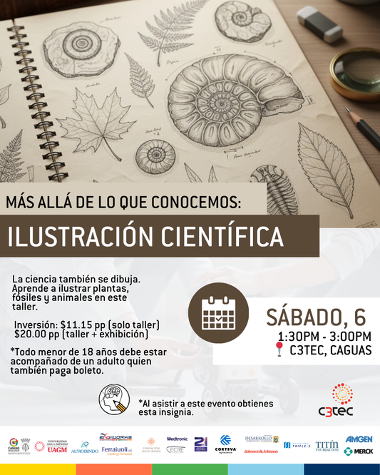 Taller Más allá de lo que conocemos: Ilustración Científica | 6 de diciembre de 2025