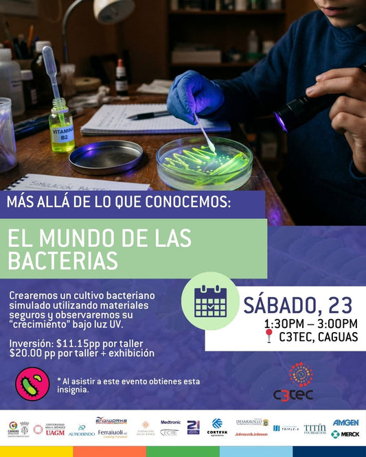 Taller Más Allá de lo que Conocemos: El Mundo de las Bacterias | 23 de mayo de 2026