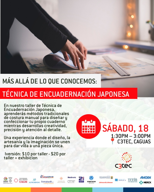 Taller Más Allá de lo que Conocemos: Técnica de Encuadernación Japonesa | 18 de julio de 2026