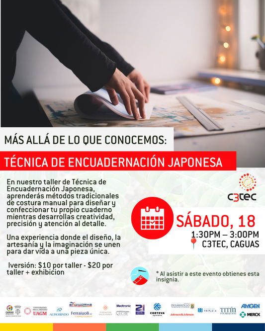 Taller Más Allá de lo que Conocemos: Técnica de Encuadernación Japonesa | 18 de julio de 2026