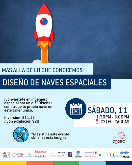 Taller Más allá de lo que conocemos: Diseño de naves espaciales | 11 de octubre de 2025