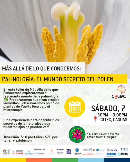 Taller Academia Maker: PALINOLOGÍA: EL MUNDO SECRETO DEL POLEN | 7 de noviembre de 2026
