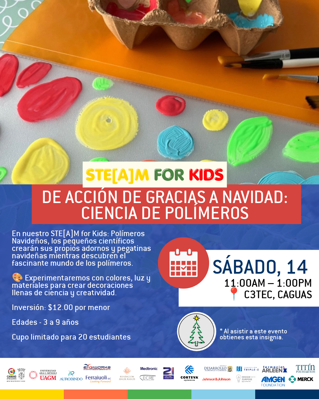 Taller STE[A]M For Kids: Ciencia de Polímeros | 14 de noviembre de 2026