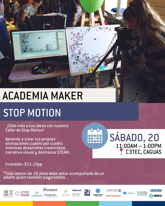 Taller Academia Maker: Stop Motion | 20 de diciembre
