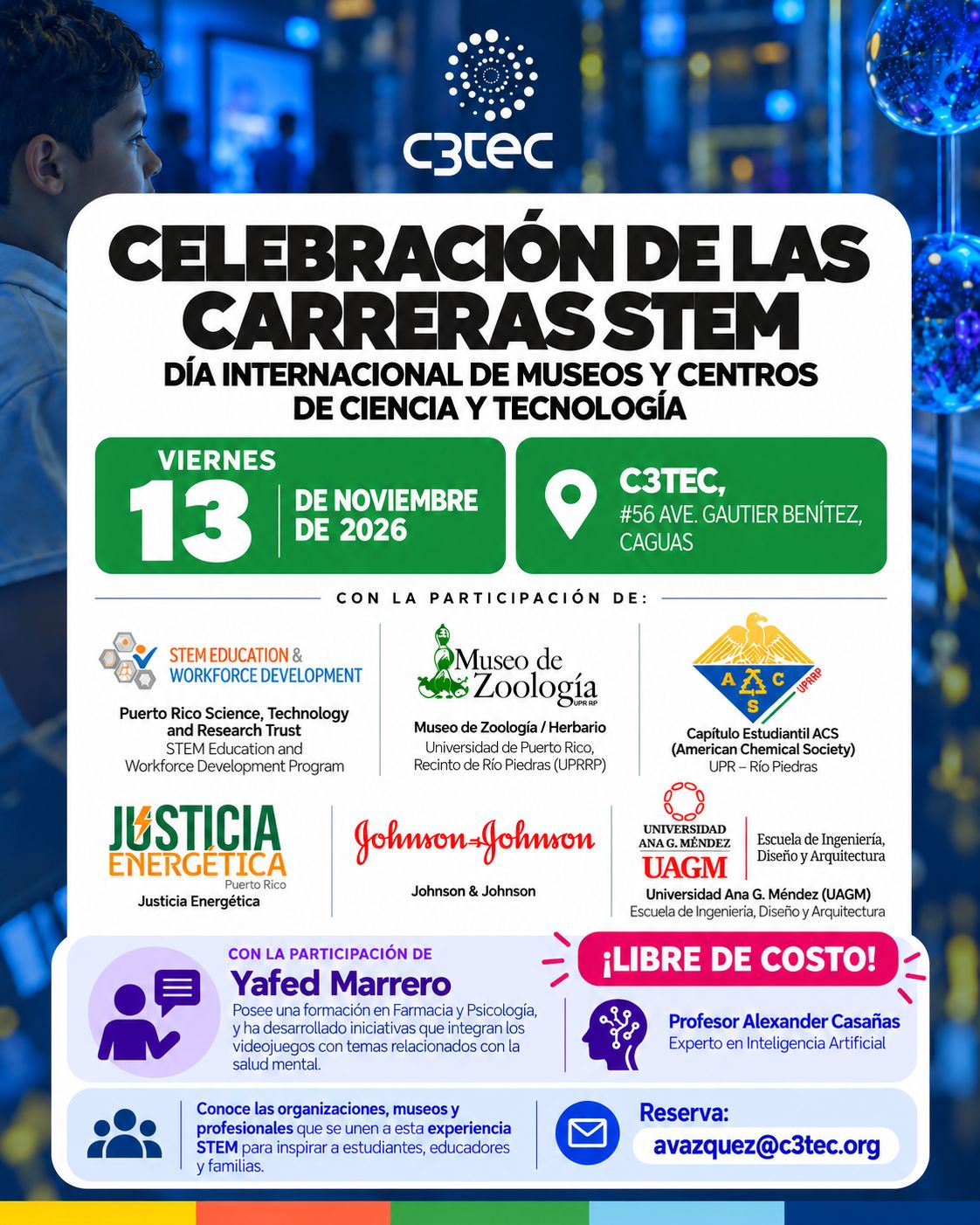 Día internacional de museos y centros de ciencia y tecnología | 13 de noviembre de de 2026